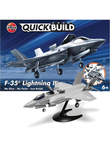 Airfix QUICKBUILD F-35B Lightning II Model Building Kit - Fighter Jet Plane Set