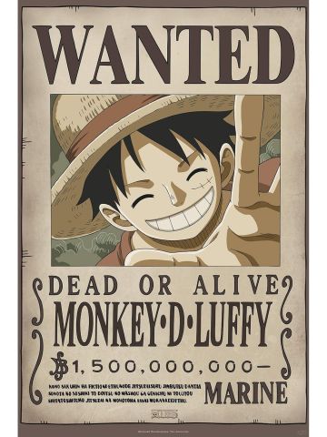 One Piece Wanted Luffy Maxi Poster 61 x 91.5cm