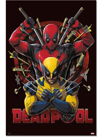 Deadpool & Wolverine Poster - 36 x 24" / 91.5 x 61cm 