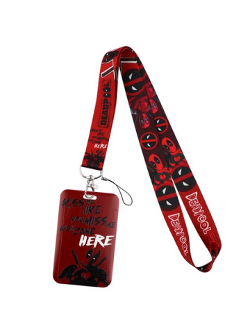 Deadpool Lanyard ID Badge Holder