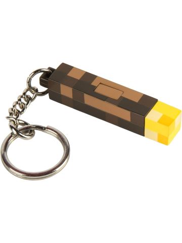 Minecraft Keyring with Torch Light