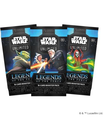 Star Wars: Unlimited Trading Card Game Legends of the Force BOOSTER PACK - (1 BOOSTER PACK - 16 Cards)