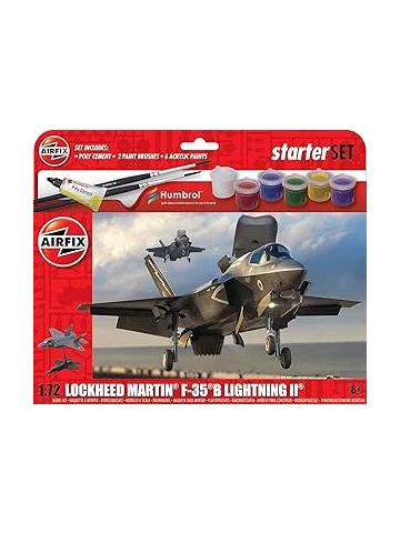 Airfix Starter Set - Lockheed Martin F-35B Lightning II Model Building Kit