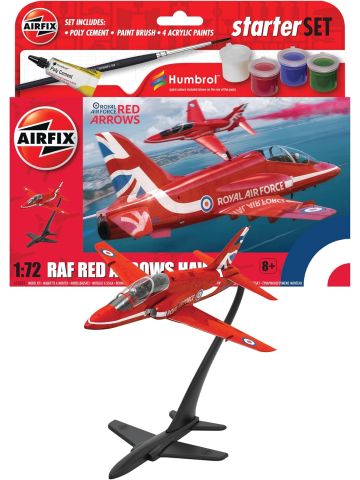 Airfix Starter Set - Red Arrows Hawk Model Building Kit