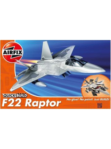 Airfix QUICKBUILD Model Aircraft Kits - F22 Raptor Model Building Kit