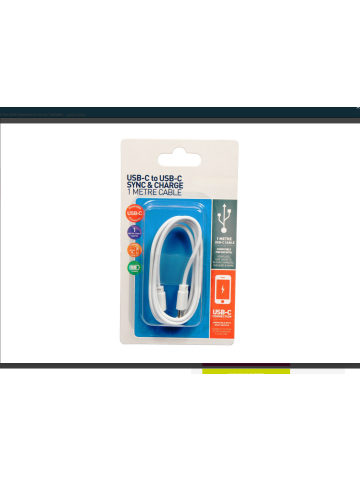 USB-C USB-C Sync & Charge Cable - 1 metre