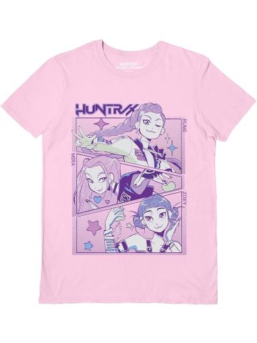 K-pop Demon Hunters (Huntrix) Light Pink Unisex T-Shirt (Small)
