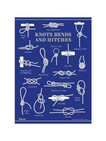 Knots, Bends, and Hitches Tea Towel, 71x51cm