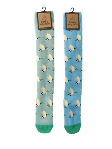 Funky Welly Socks - Flying Ducks (1 SUPPLIED)
