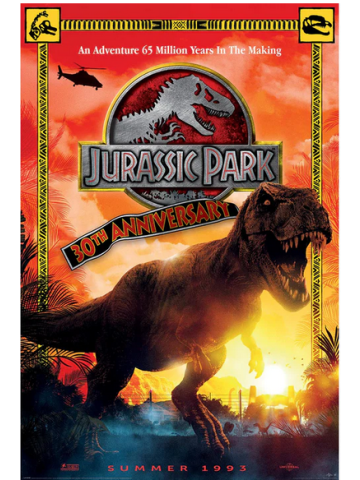 Jurassic Park 30th Anniversary Poster 61x91.5 cm | 24x36 inch New