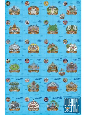 One Piece Log itinerary Maxi Poster