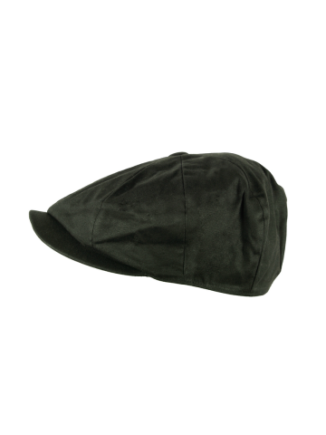 Wax Newsboy Cap - Olive