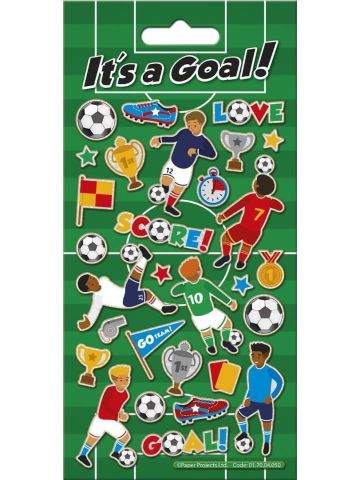 It's a Goal! Sparkly Reusable Craft Stickers