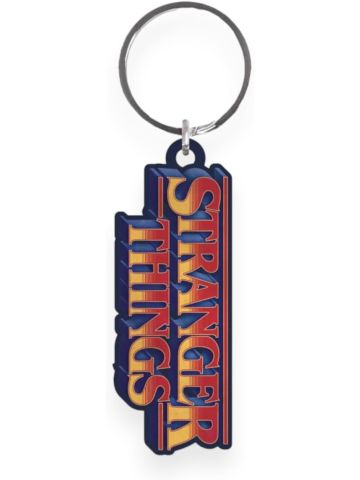Stranger Things S5 Retro Logo Metal Keyring