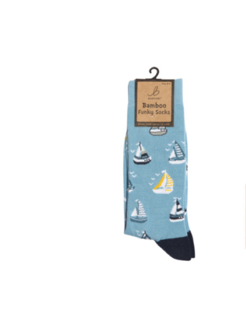 Mens Funky Bamboo Socks - Yachts