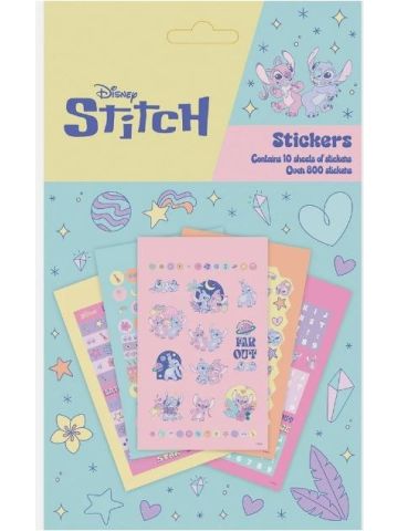 Disney Stitch Space Rocks 800 Stickers Pack