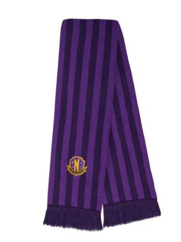 Wednesday - Nevermore Academy Purple Scarf 