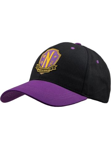 Wednesday Addams Baseball Cap Nevermore Academy Purple