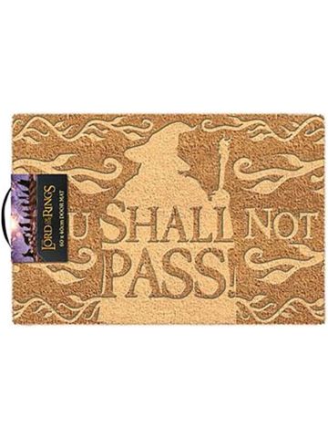 Lord Of The Rings You Shall Not Pass Embossed Doormat