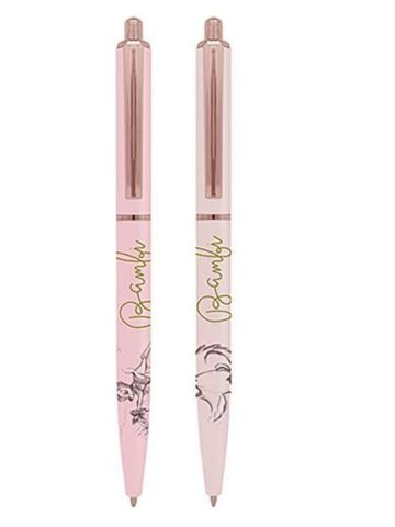 Disney Bambi Set of 2 Ballpoint Pens (Bambi On Ice Design)