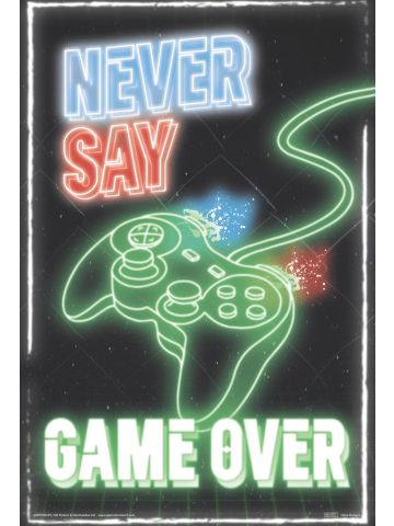 Never Say Game Over 61 x 91.5cm / 24.2 x 35.8 inches Maxi Poster 