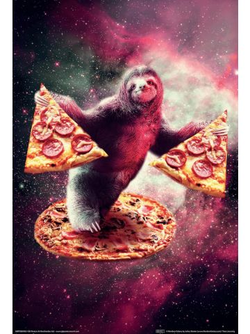Pizza Sloth 61 x 91.5cm Maxi Poster 
