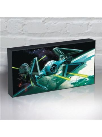 STAR WARS (TIE INTERCEPTOR) LETTERBOX LIGHT UP CANVAS - 30cm x 15cm