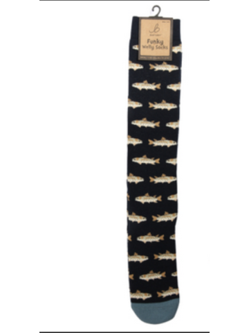 Funky Welly Socks - Country Fishing