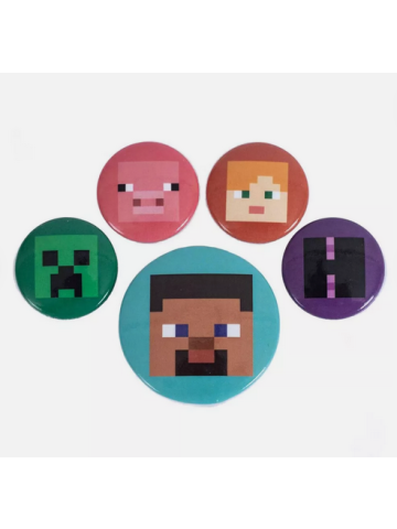 MINECRAFT (FACES) BADGE PACK