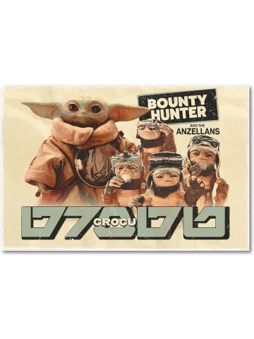 The Mandalorian & Grogu Poster Bounty Hunter 91.5 x 61 cm