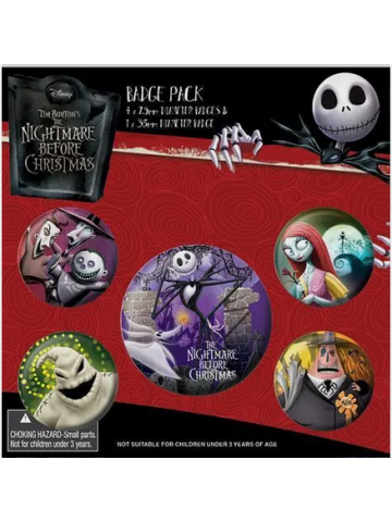 NIGHTMARE BEFORE CHRISTMAS (CHARACTERS) BADGE PACK