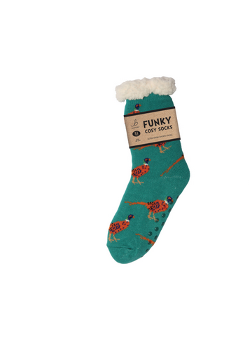 Ladies Sherpa Socks - Pheasant