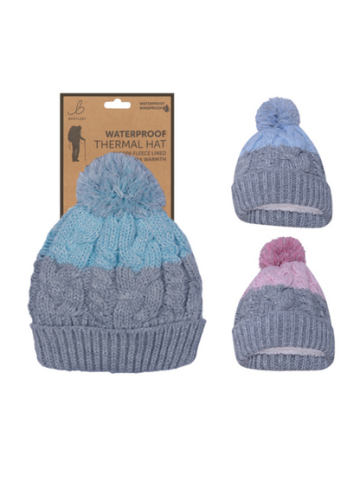 Ladies Waterproof Bobble Hat (1 SUPPLIED)
