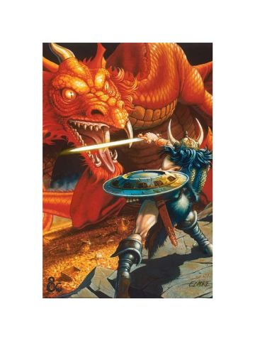 Dungeons & Dragons Classic Red Dragon Battle Poster 