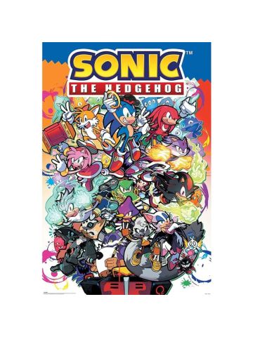 Sonic The Hedgehog Poster Sonic Comic Characters 61 x 91.5 cm 