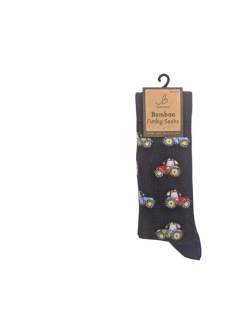 Mens Funky Bamboo Socks - Modern Tractor
