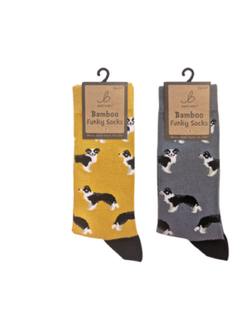 Ladies Funky Bamboo Socks - Sheep Dog (1 SUPPLIED)