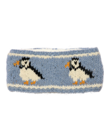 Wool Knit Head Band - Puffin