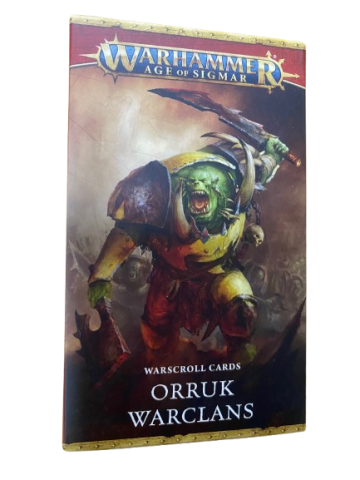 Warhammer Age of Sigmar Wwarscroll Cards: Orruk Warclans