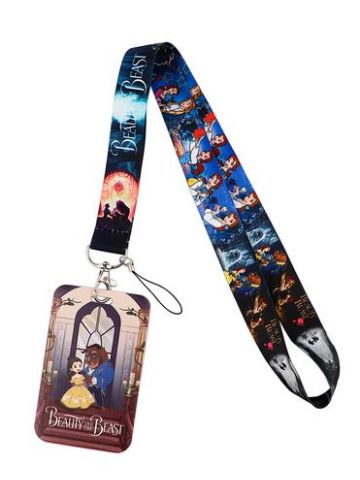 Beauty and The Beast Lanyard ID Badge Holder 