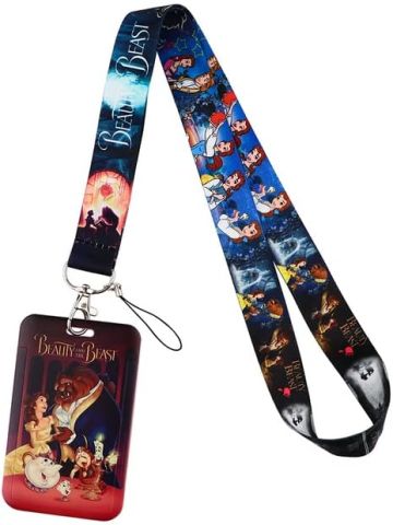 Beauty and the Beast Lanyard ID Badge Holder 2
