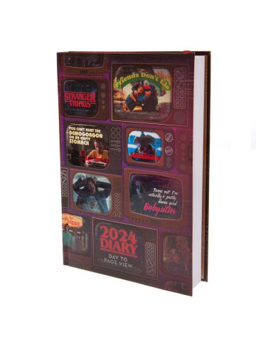  Stranger Things Retro A5 Diary 2024 Official Licensed Product