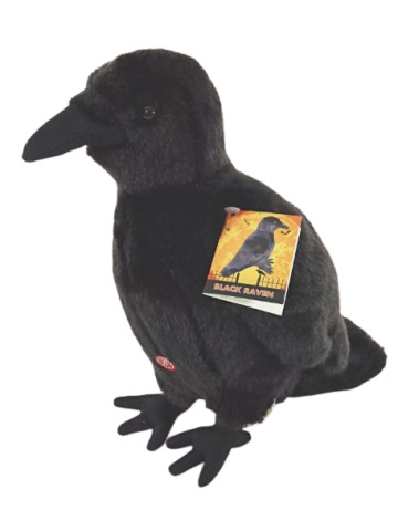Faithful Friends Plush Raven, with sound 