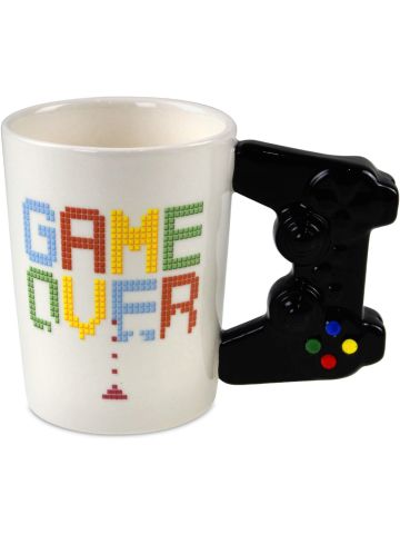Game Over Game Controller Ceramic Shaped Handle Mug