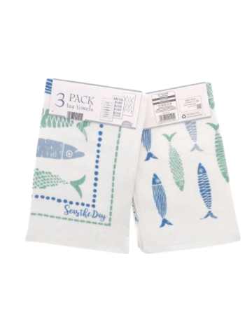 Seas the Day Tea Towels (3 Pack)
