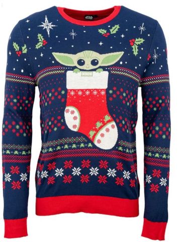 Star Wars - The Mandalorian - The Child Christmas Jumper - Size Small