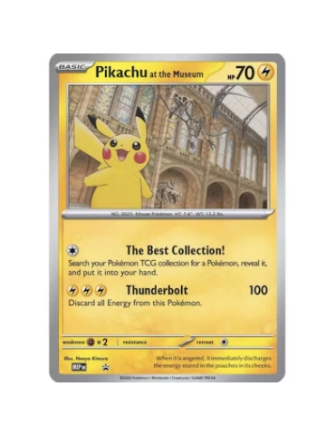 Pokemon TCG: Pikachu at the Museum Oversized Promo Card