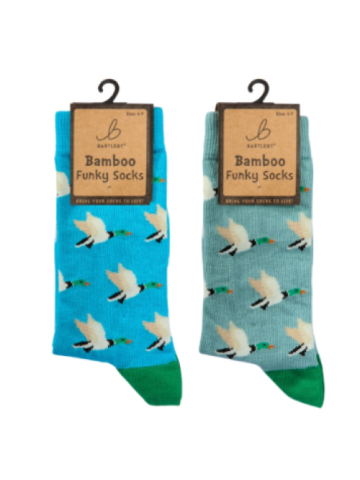 Funky Bamboo Socks - Flying Ducks (1 PAIR SUPPLIED)
