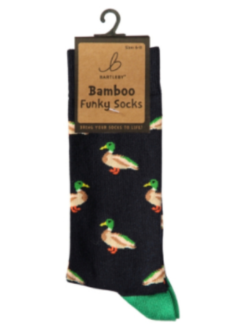 Funky Bamboo Socks - Country Mallard Size 6-11
