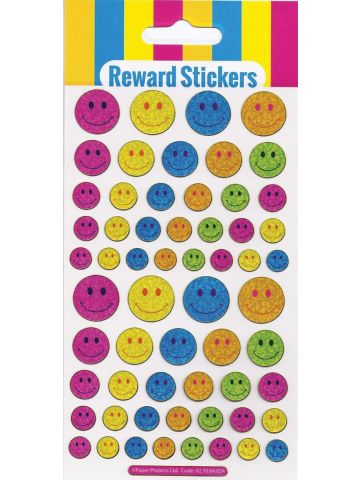 Smiles Sparkly Reusable Reward Stickers